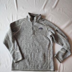 Patagonia Men's Heathered Gray Zip-Up Sweater